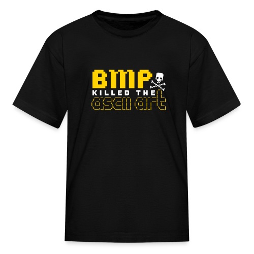 BMP Killed the ASCII Art - Kids' T-Shirt