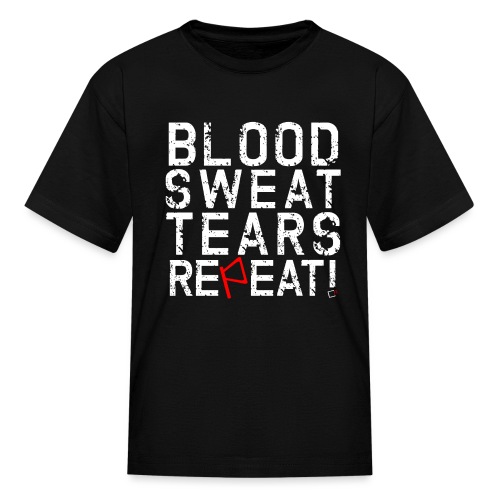 blood sweat tears black shirt 16x16 png - Kids' T-Shirt