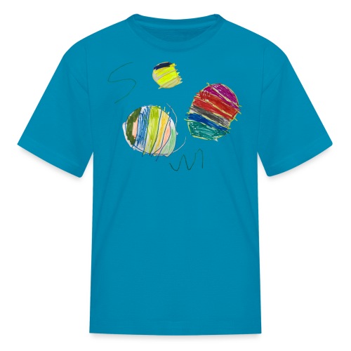 Three basketballs. - Kids' T-Shirt