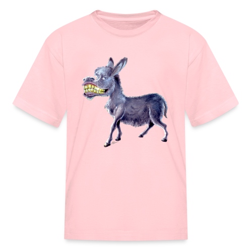 Funny Keep Smiling Donkey - Kids' T-Shirt