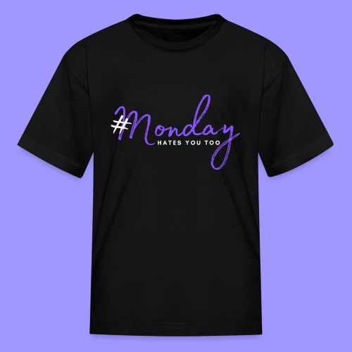 #Monday dark - Kids' T-Shirt