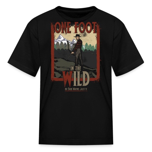 One Foot in the Wild Novel Cover Gear - Kids' T-Shirt
