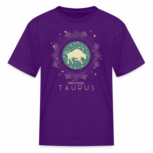 Zodiac Taurus Constellation Bull Star Sign May - Kids' T-Shirt