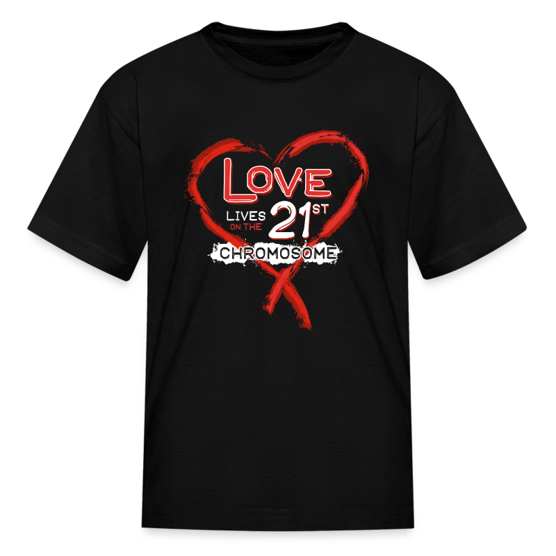 Down Syndrome Love (Red/White) - Kids' T-Shirt