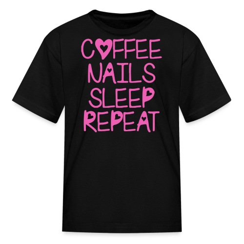 Coffee Nails Pink - Kids' T-Shirt