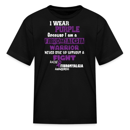 I Wear Purple Fibromyalgia Awareness - Kids' T-Shirt