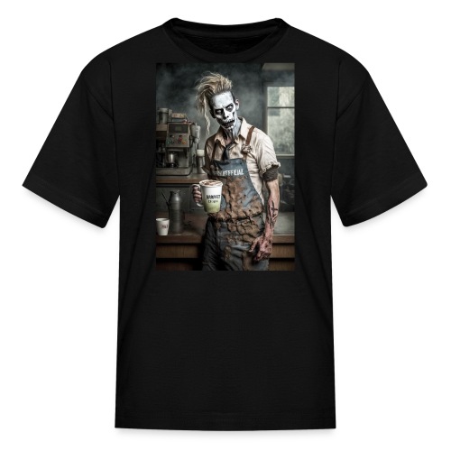 Zombie Coffee Barista 02: Zombies In Everyday Life - Kids' T-Shirt