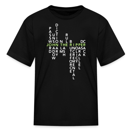 John The Ripper Crossword (II) - Kids' T-Shirt