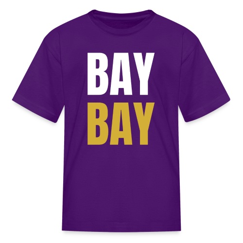 BAY BAY (White and Gold) - Kids' T-Shirt