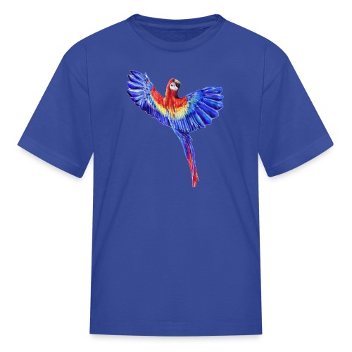 Scarlet macaw parrot - Kids' T-Shirt