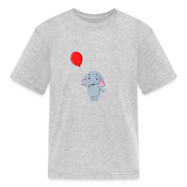 Baby Elephant Holding A Balloon