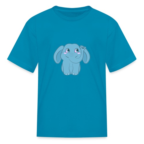 Baby Elephant Happy and Smiling - Kids' T-Shirt