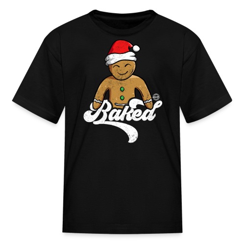 BAKED Funny Gingerbread Man Christmas Cookie - Kids' T-Shirt
