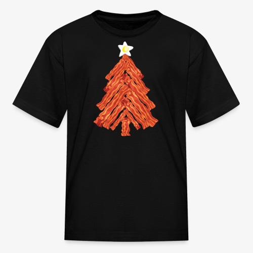 Funny Bacon and Egg Christmas Tree - Kids' T-Shirt