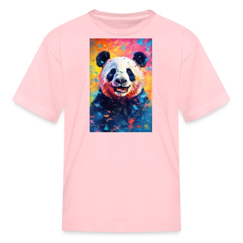 Paint Splatter Panda Bear - Kids' T-Shirt