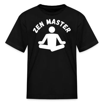Zen Master Buddhism - Kid's T-Shirt - black - Front