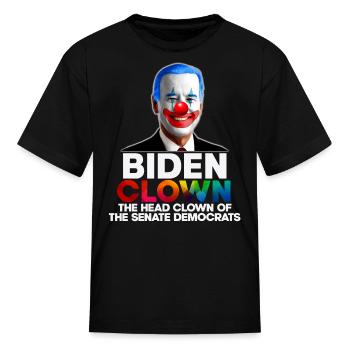 Biden Clown The Head Clown Of The Senate Democrats - Kid's T-Shirt - black - Front