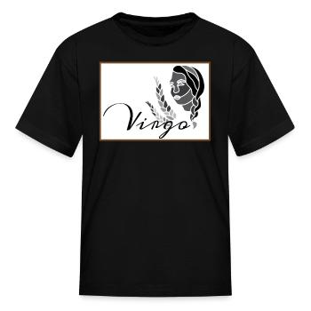 Artistic Virgo Zodiac Star Sign Astrology Aestheti - Kid's T-Shirt - black - Front