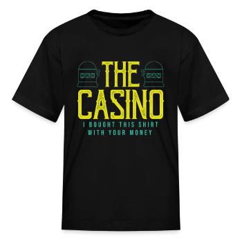 Casino Jackpot Players Casino - Kid's T-Shirt - black - Front