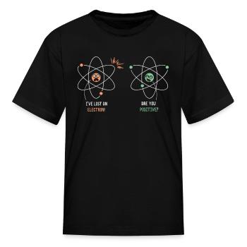Physical Science Energy Electron Neutron Science - Kid's T-Shirt - black - Front