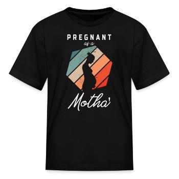 I am pregnant - Kid's T-Shirt - black - Front