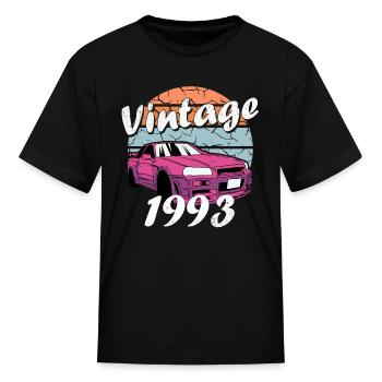 1993 - year of birth 1993 - Kid's T-Shirt - black - Front