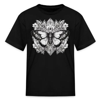 Dark Witchcraft Butterfly Occult Wicca Pagan - Kid's T-Shirt - black - Front