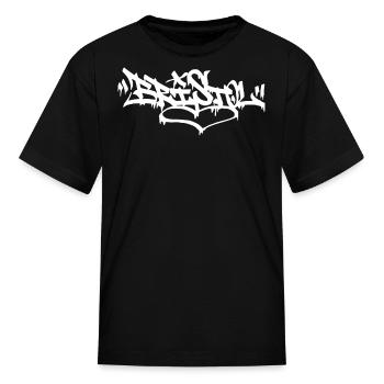 Bristol City Graffiti Street Art Handstyle UK Hip - Kid's T-Shirt - black - Front
