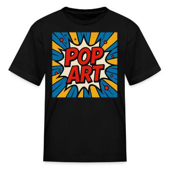 Pop Art Explosion - Kid's T-Shirt - black - Front