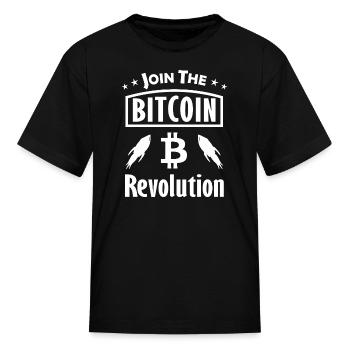 Bitcoin Revolution Rally - Kid's T-Shirt - black - Front