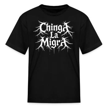 Gothic Roots Typography - Kid's T-Shirt - black - Front
