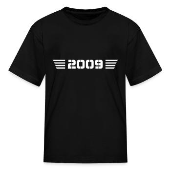 Year of birth Birthday Born In - Made in 2009 - Kid's T-Shirt - black - Front