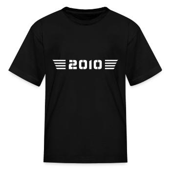 Year of birth Birthday Born In - Made in 2010 - Kid's T-Shirt - black - Front