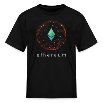 Ethereum Revolution Blockchain - Kid's T-Shirt - black - Front