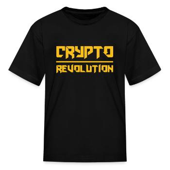 Crypto Revolution - Kid's T-Shirt - black - Front
