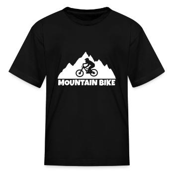 MTB - Mountain Bike - Bike - Kid's T-Shirt - black - Front