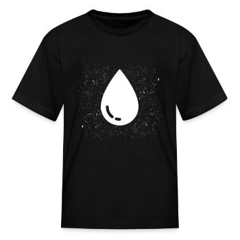 Water Droplet Symbols Present Gift Idea T-Shirt - Kid's T-Shirt - black - Front