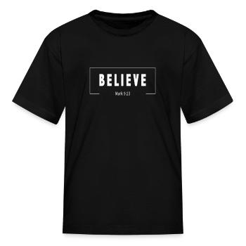 Christian apparel & Christian Faith - Kid's T-Shirt - black - Front