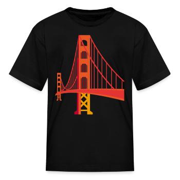Golden Gate Bridge - Kid's T-Shirt - black - Front