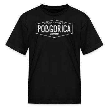 Montenegro - Kid's T-Shirt - black - Front