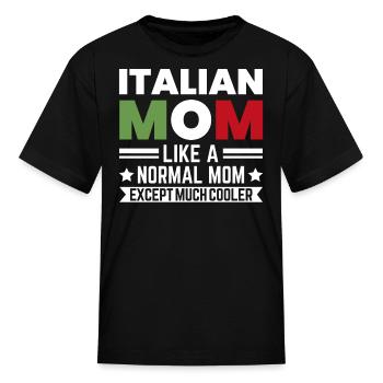 Italian Flag Italy Italian - Kid's T-Shirt - black - Front