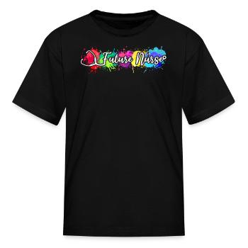 Future Nurse Toddler Nurse - Kid's T-Shirt - black - Front