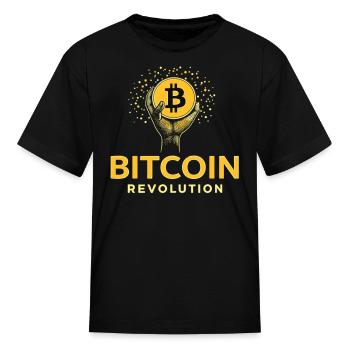 Bitcoin Revolution - Kid's T-Shirt - black - Front