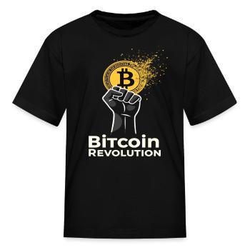 Bitcoin Revolution - Kid's T-Shirt - black - Front