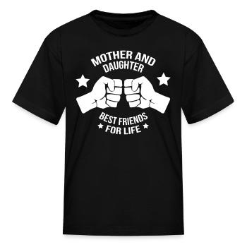 Mère et fille meilleur ami - T-shirt Enfant - noir - Devant
