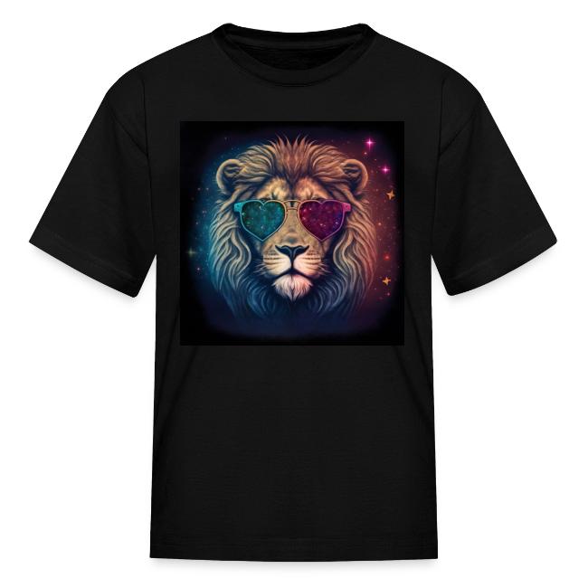 Jesus Lion of Judah wearing love glasses