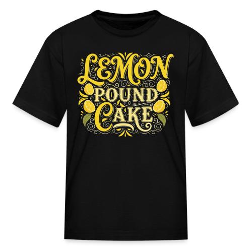 Lemon Pound Cake Vintage Flourish - Kid's T-Shirt