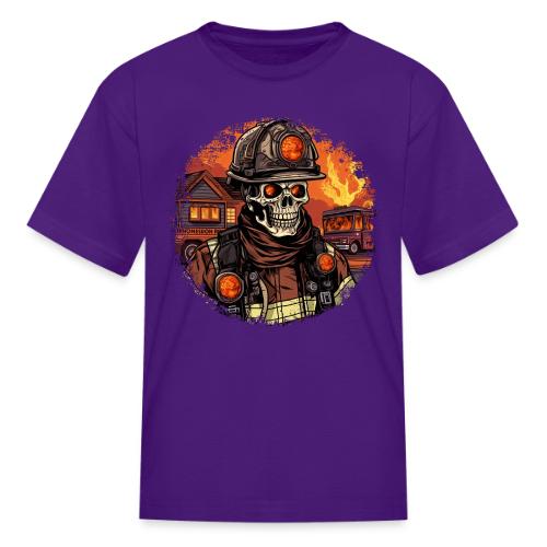 Skeletons Firefighter / fireman skeleton - Kid's T-Shirt