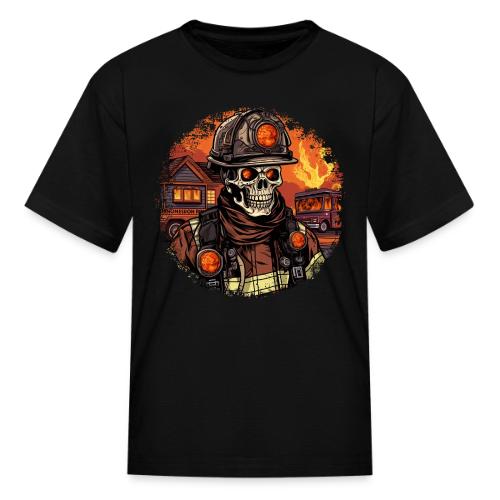 Skeletons Firefighter / fireman skeleton - Kid's T-Shirt