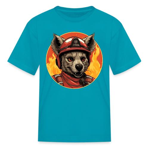 Firefighter hyena - Kid's T-Shirt